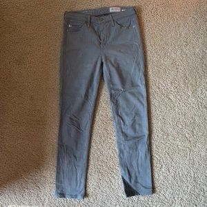 AG Adriano Goldschmied Light Blue Prima Crop Cigarette Leg Jeans - Size 25R